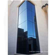 Foshan manufacturer tempered glass glass curtain wall cost per square metre